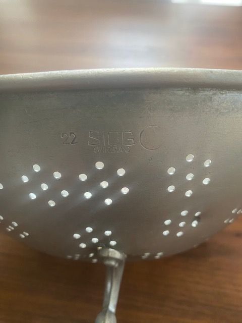 Sigg Elettrodomestici da cucina: ALUMINIUM SIEB ANTIK VON SIGG SCHWEIZ – Usato da Altendorf venduto da piamaria66 2