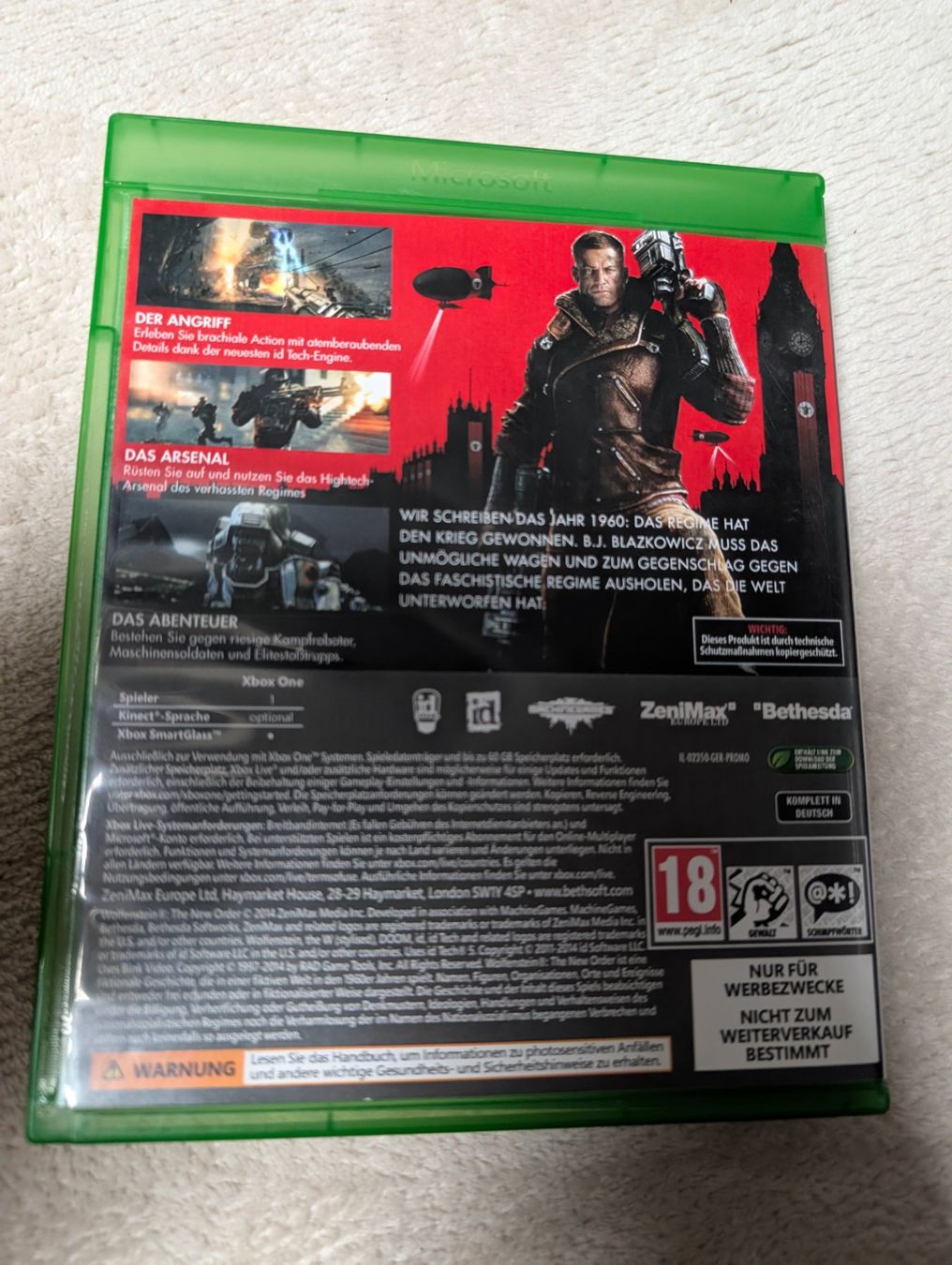 Giochi: Wolfenstein: The New Order - Xbox One game PROMO – Usato da Hünenberg See venduto da SpecialEditionGaming 2