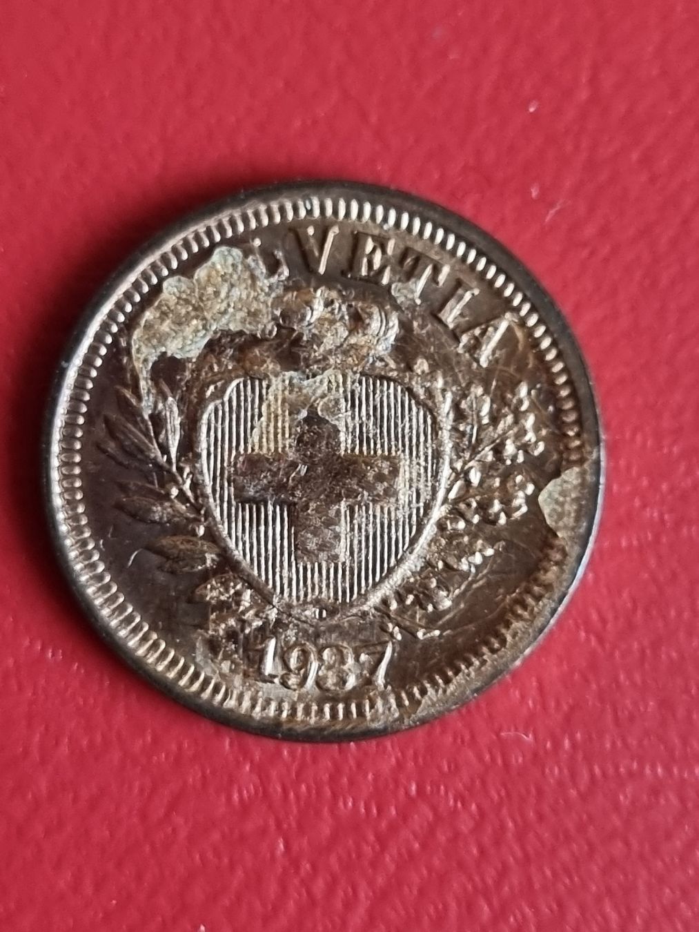 Tutti le monete: 1 RAPPEN SCHWEIZ - JAHR 1937 – Usato da Heimenschwand venduto da rog_p7h9