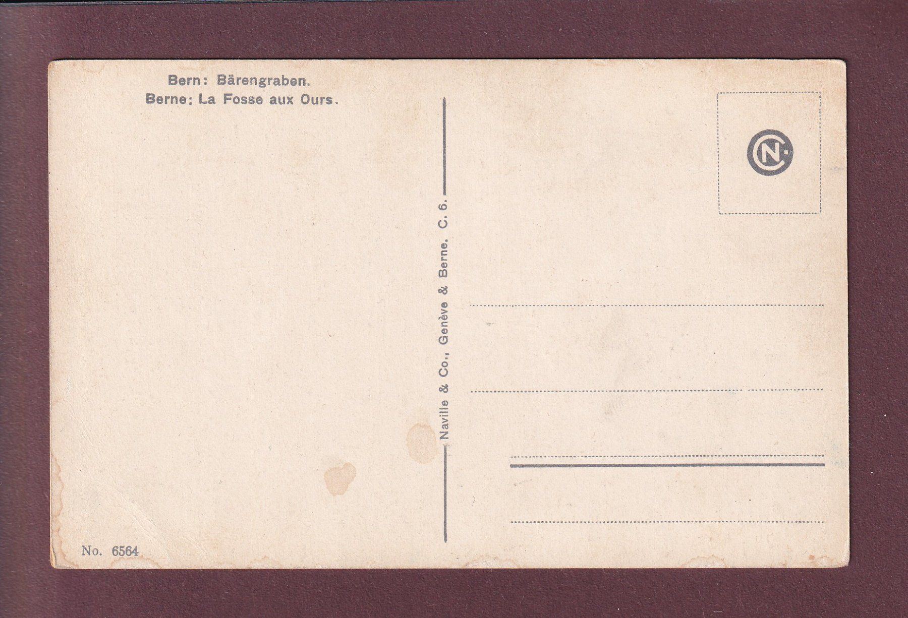 Cartoline postali: BERN - Bärengraben // Falte // – Usato da Pully venduto da nicecards 1