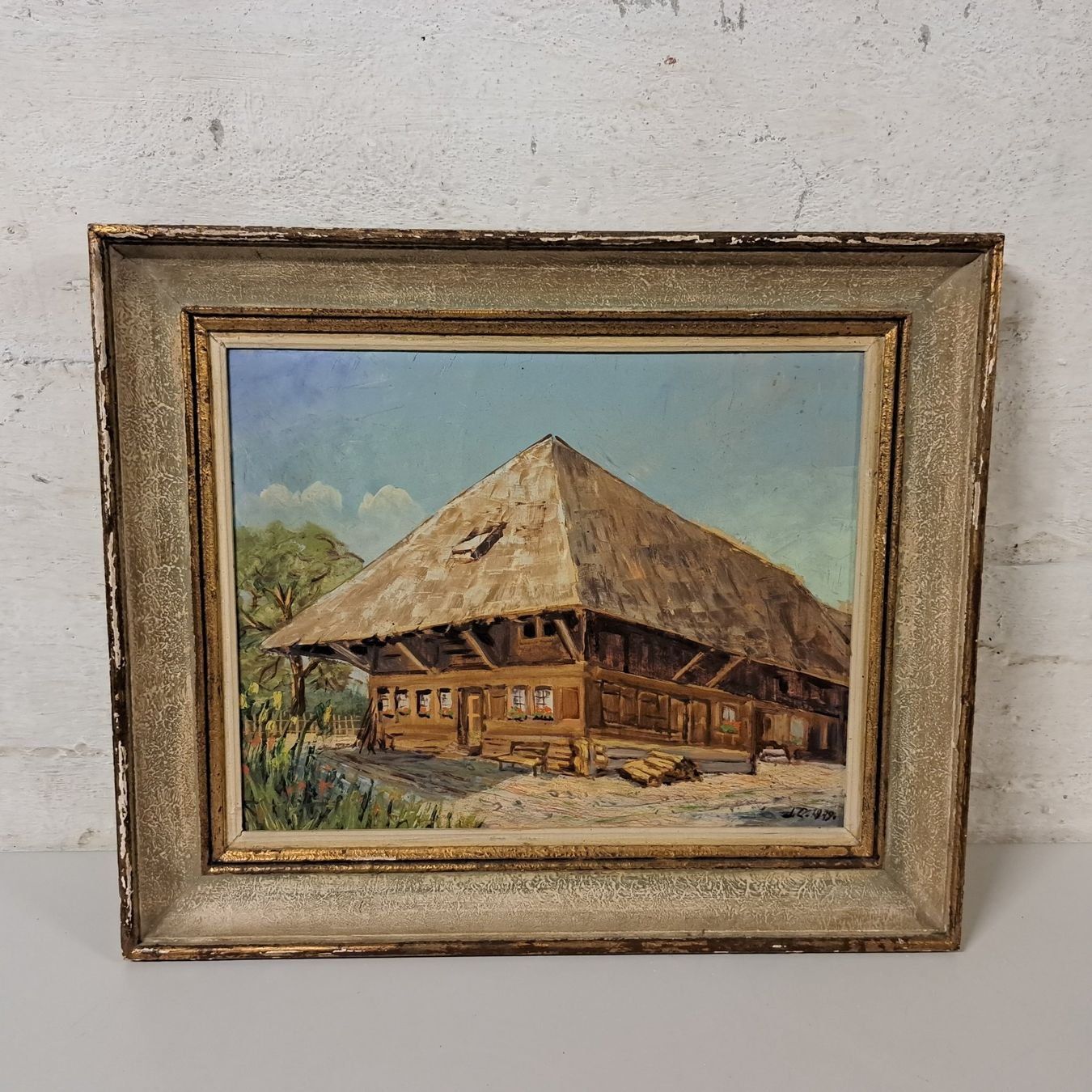 Gemälde: Ölgemälde, signiert, 1949 – Gebraucht aus Bern von Yunkom