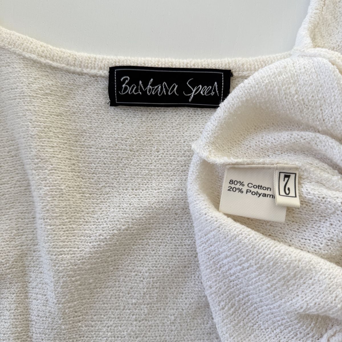 Barbara Speer Maglioni & Felpe: BARBARA SPEER White Cotton Cardigan – Nuovo (secondo la descrizione) da Freienbach venduto da Avviivva_Shop 7
