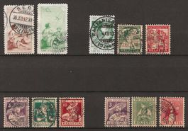 Lot Pro Juventute Anfangswerte 1912 - 1917