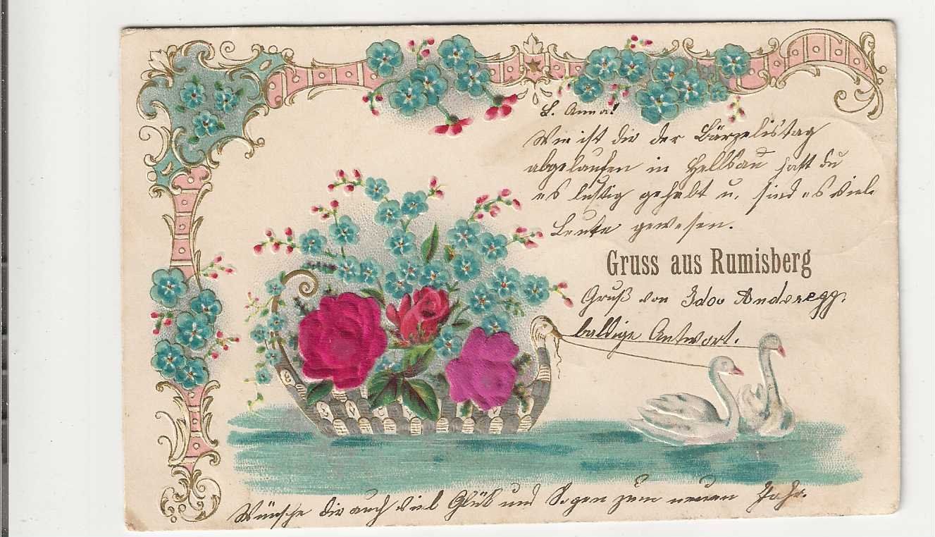 Cartoline postali: Rumisberg,  Prägekarte, 1904 – Usato da Spiez venduto da Niesen20