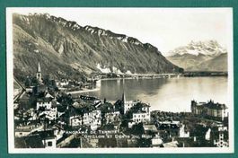 Territet, Chillon et Dents du Midi, ungelaufen, ca, 1930