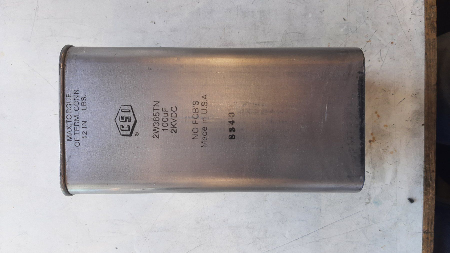 Componenti elettronici: condensateurs 100uF 2000VDC – Usato da Attalens venduto da Gmsa68 1