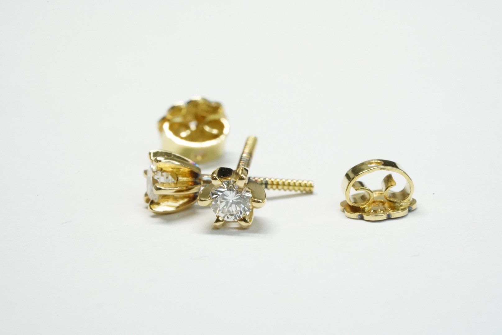 Orecchini pendenti & Orecchini a lobo: Ohrstecker mit Diamant 18k Gelbgold – Usato da Bülach venduto da Re-Jewelled 5