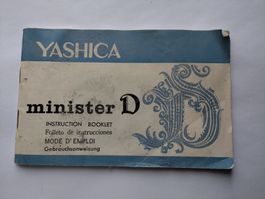 Yashica minister D Kamera Original Anleitung DE ENG FRA ITA