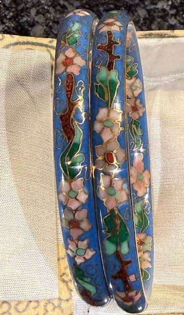 Bracciali & Braccialetti: VTG 1970 Cloisonne Bangle Bracelets set – Nuovo (secondo la descrizione) da Gersau venduto da pandabear01 3