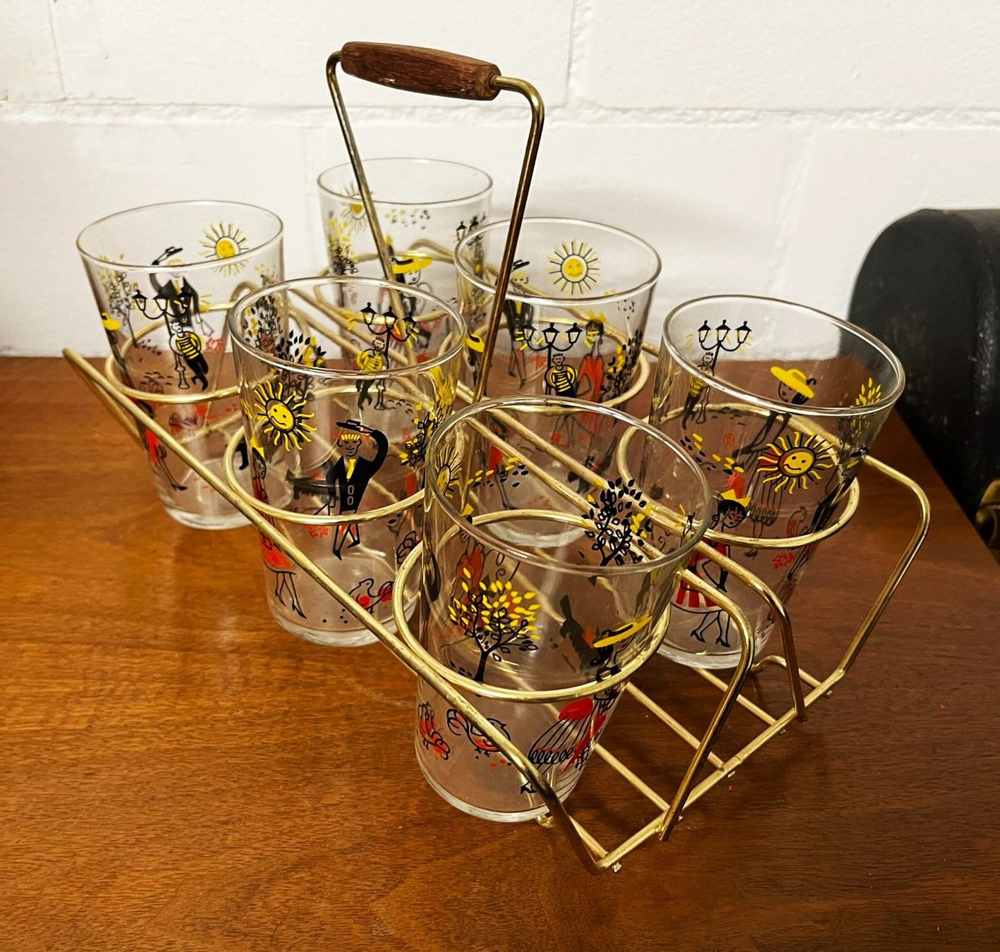 Bicchieri: Designklassiker: MID CENTURY GLÄSERSET – Usato da Frenkendorf venduto da Yard-Sale-2000 2