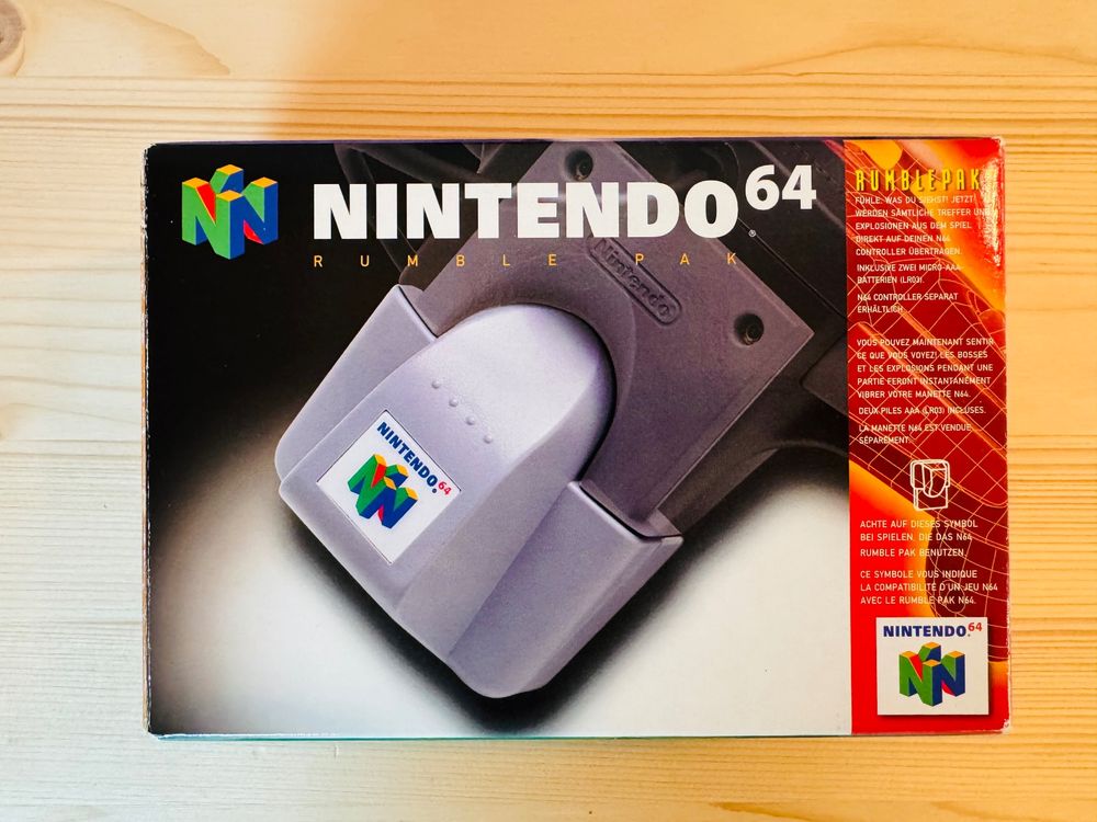 Nintendo 64 Rumble Pak (inkl. OVP & Inlay) – ungetestet (Defekt) in ...