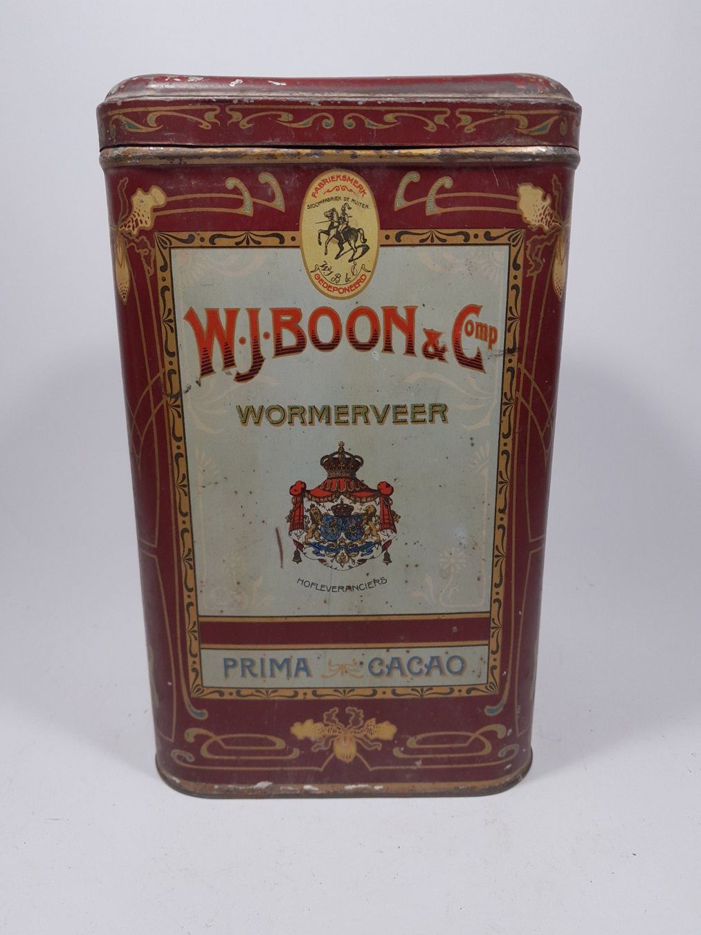 Barattoli: Antike vintage Prima Cacao W.J. Boon & Comp. Blechdose – Usato da Männedorf venduto da Bel-view 1