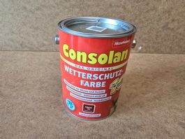 neue Consolan Wetterschutzfarbe 2,5l Rotbraun ab 1.-