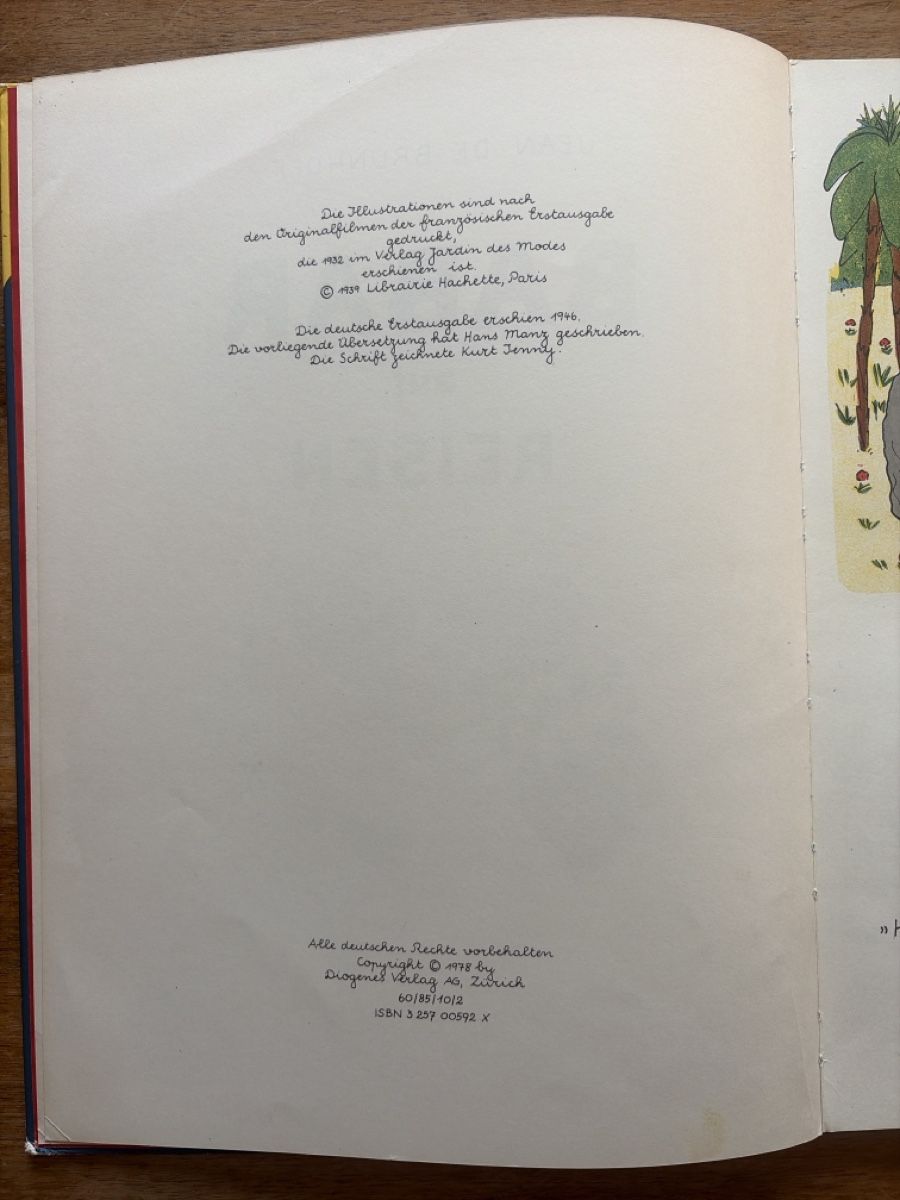 Libri: BABAR Bilderbuch-Grossformat 27x1.5x37cm – Usato da rüeterswil venduto da Svda 1