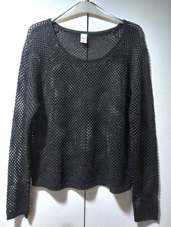 Damenpullover,Marke Zebra, Gr.M/L, Farbe Anthrazit Glitzer