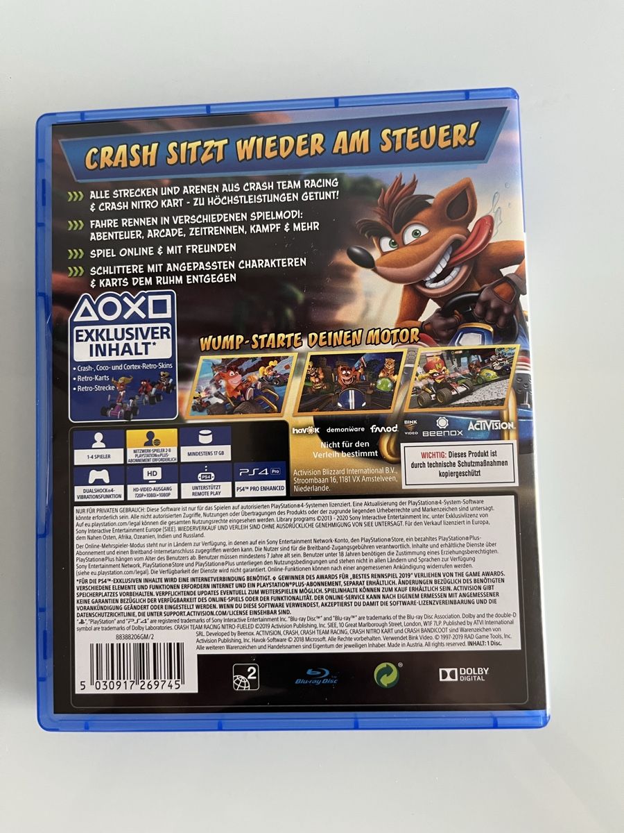 Spiele: CTR Nitro Fueled / Playstation 4 – Neu (gemäss Beschreibung) aus Volketswil von asc_yp5h 1