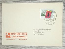 TR17 Enveloppe + Timbre Suisse 1988