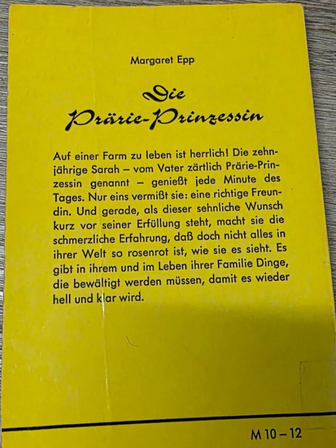 Libri: Die Prärie-Prinzessin – Usato da Niederbipp venduto da Tamara15101995 1