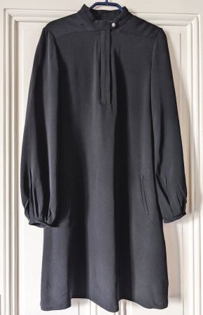 DIANE VON FÜRSTENBERG : Robe 100% soie noire 36-38