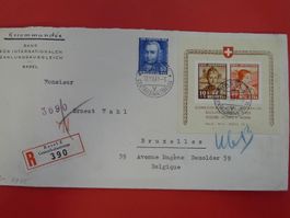 1941 (J98I+J99I) PJ-Block auf rarem Zensurbrief, Kat: 650.-+