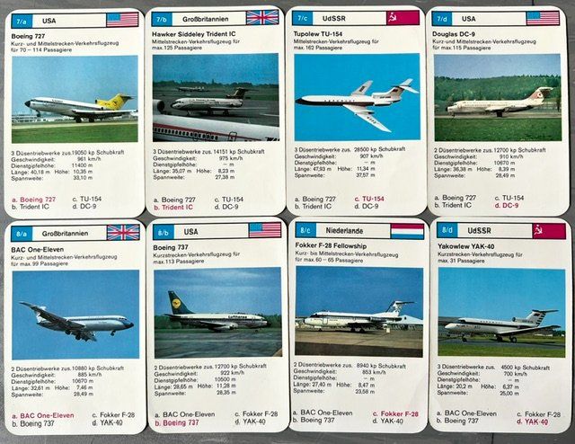 Giochi: Quartett Flugzeuge Nr. 524 22 – Usato da Zürich venduto da gigimai67 6