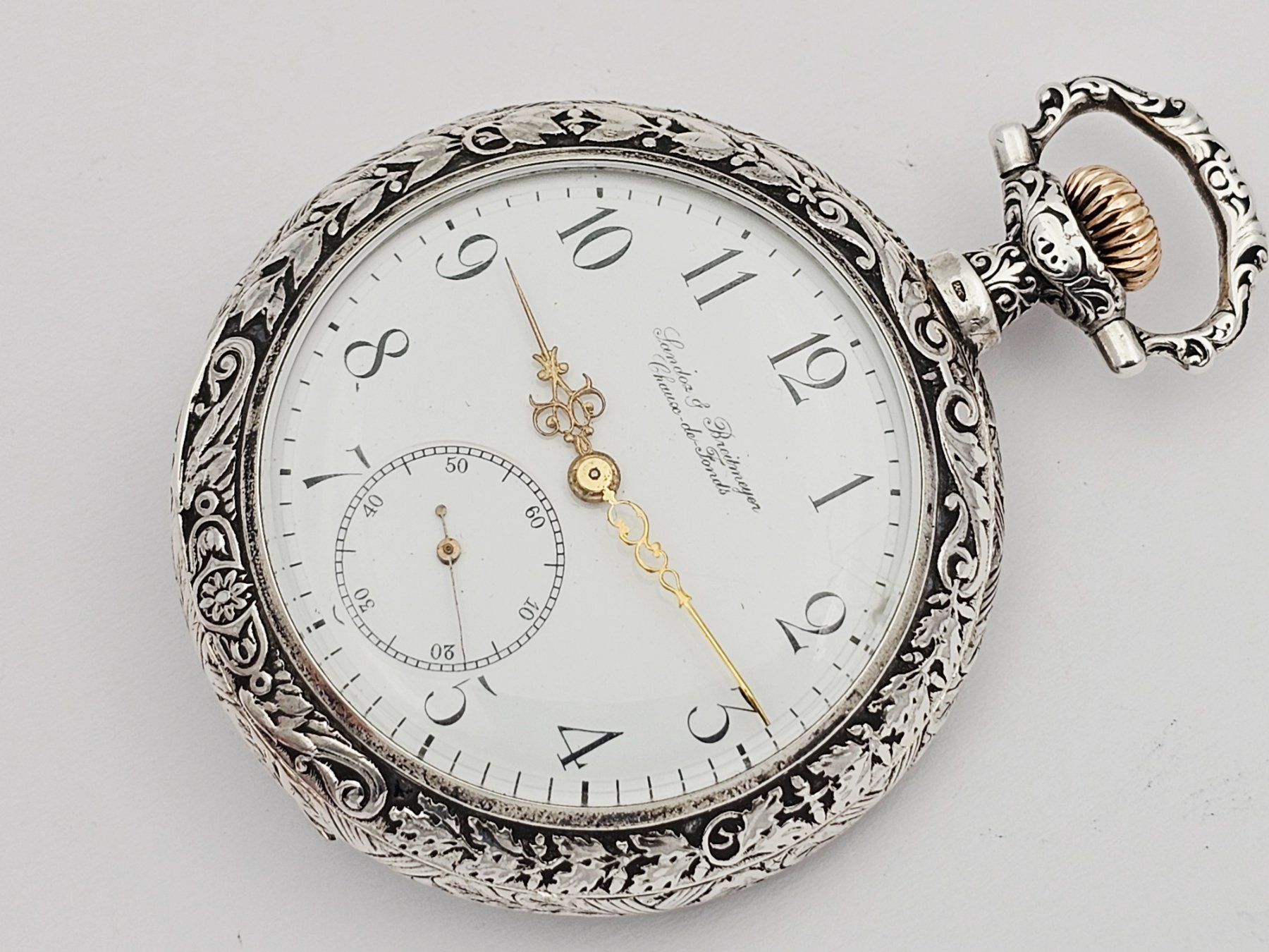 Orologi: Sandoz & Breitmeyer Taschenuhr 900 Silber – Usato da Bassersdorf venduto da AnkerWatch 1