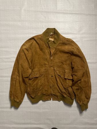 Jacke  Echte leder Dunkel beige