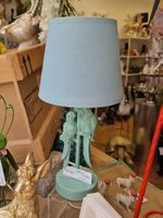Papageien Lampe, klein, in leuchtendem Türkis!