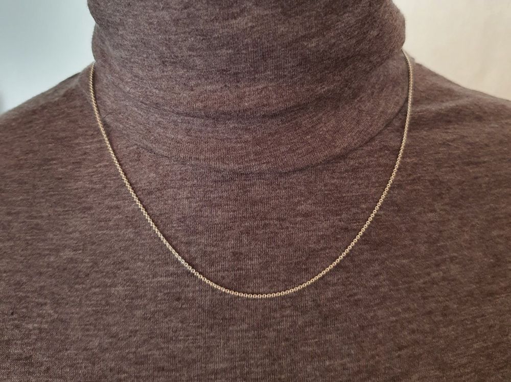 Ankerhalskette/Collier extra fein Silber 925, 45cm | Kaufen auf Ricardo