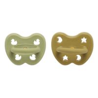 Hevea 2 Schnuller 3-36 Monate orthodontic green&olive