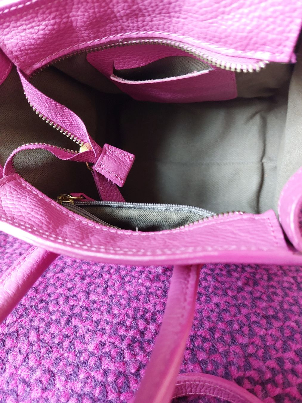 Borse da donna: Damentasche in Pink, Echtleder, neuwertig – Usato da Zürich venduto da Stenat 5