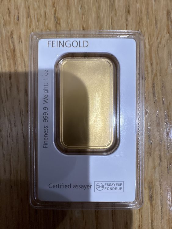 Degussa Goldbarren 1 Unze Feingold 999,9 | Kaufen Auf Ricardo