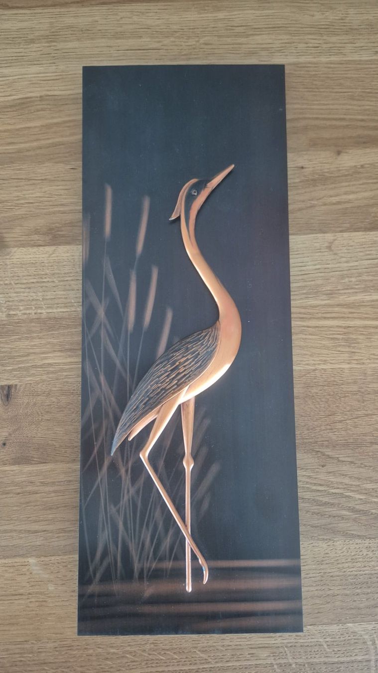Poster & Bilder: Vintage Kupfer-Relief Wandbild 70er – Gebraucht aus Zofingen von kevin.basel