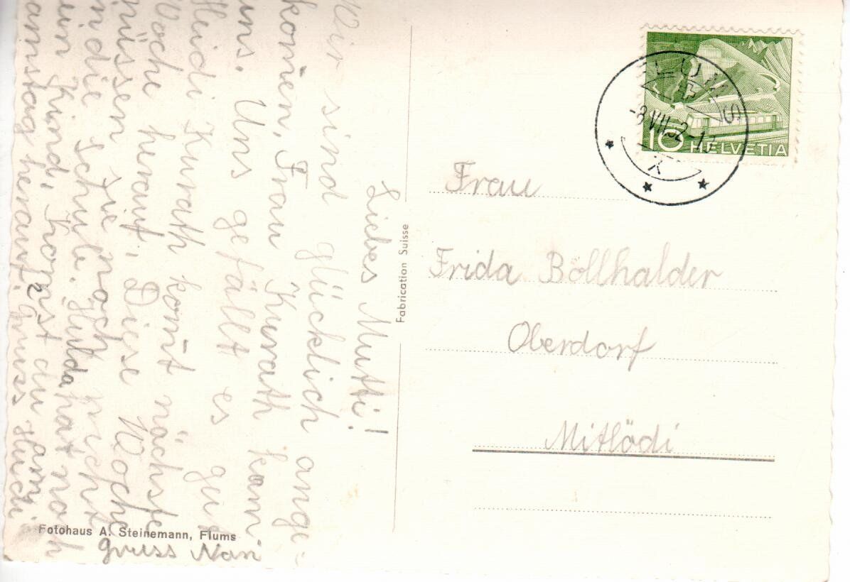 Cartoline postali: Fahrt mit Postauto in die Flumserberge – Usato da Wolhusen venduto da Curver9 1