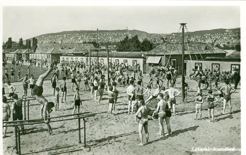 Ansichtskarten: Zürich - Schwimmbad + ca. 1925 TOP – Gebraucht aus Emmenbrücke von teestube