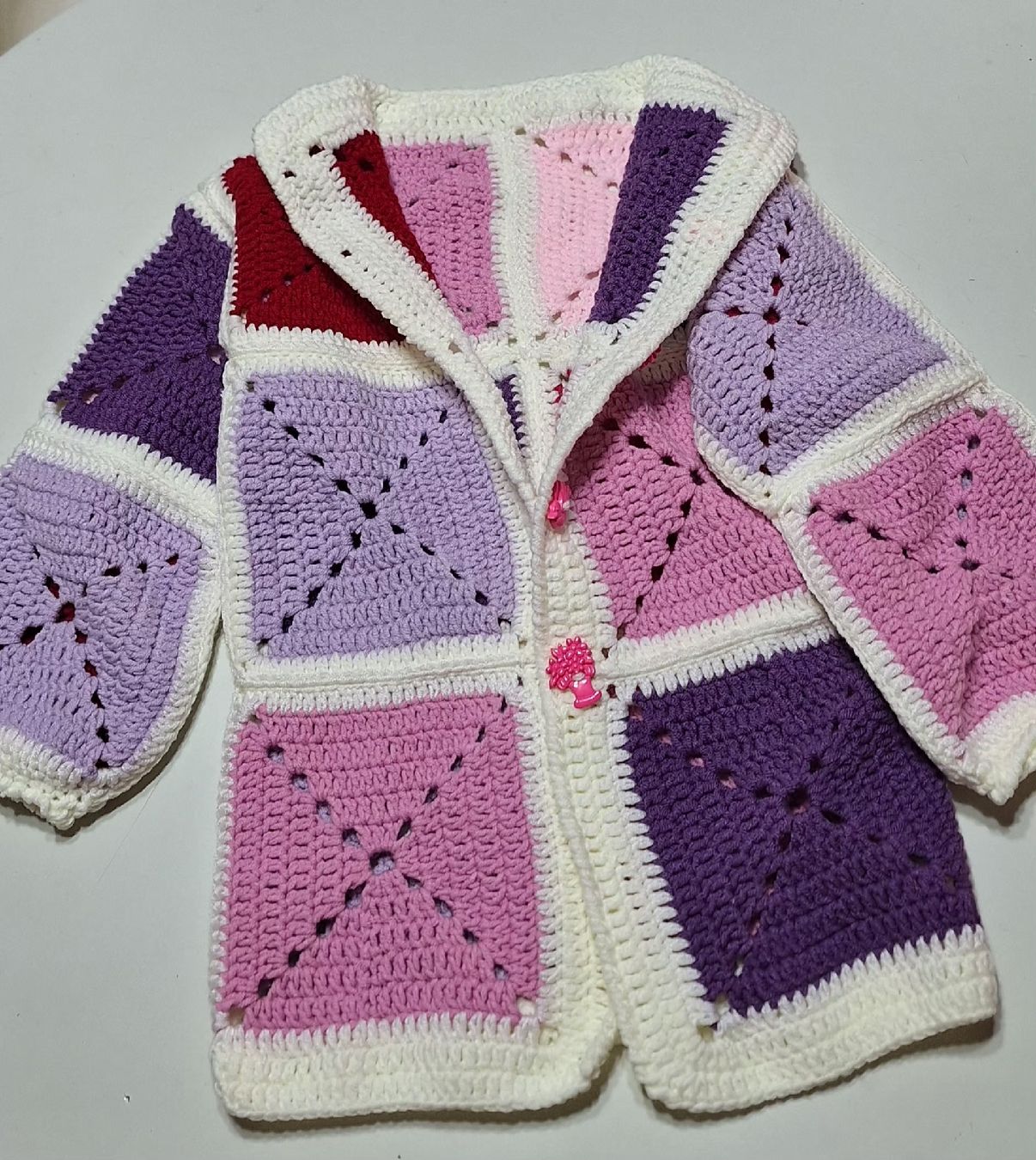Jacken & Mäntel: Moderne Häckeljacke Gr.104/110 – Neu und originalverpackt aus Orpund von mon_szs5 1