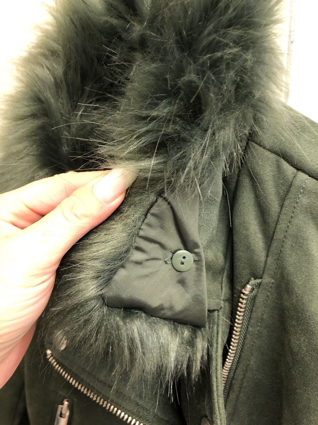 Jacken: Kunstlederjacke mit Pelz 34 – Neu (gemäss Beschreibung) aus Root von NaBr76 2