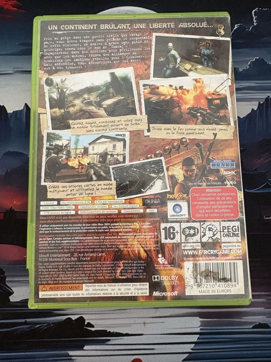 Microsoft Jeux: Jeu vidéo Far Cry 2 pour console Microsoft Xbox 360 – D'occasion à Thônex par LaBoutiqueduRems31 1