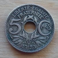 5 Centimes, Frankreich, 1923