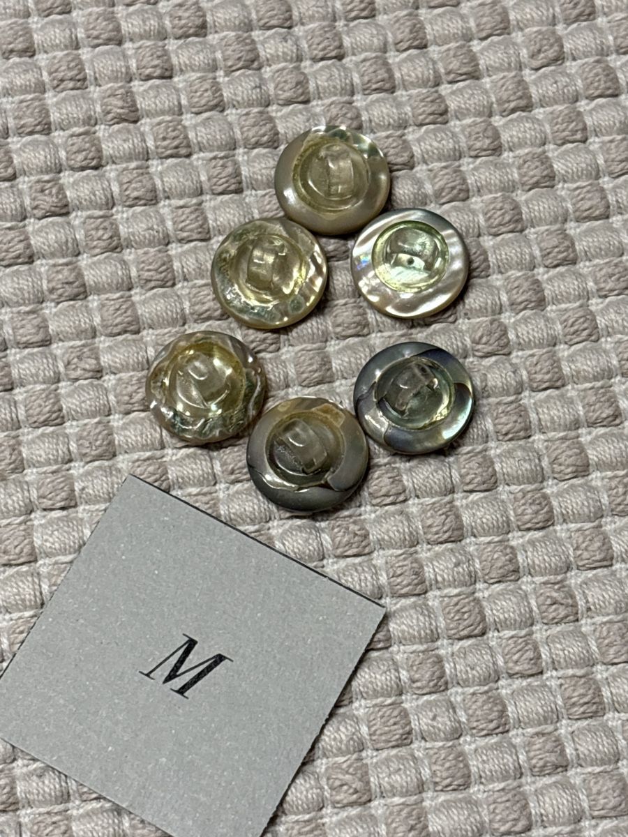 Bottoni: 6 Perlmutt Knöpfe mit Strass / 11 mm – Nuovo (secondo la descrizione) da Rümlang venduto da BoutiqueMonique16 1