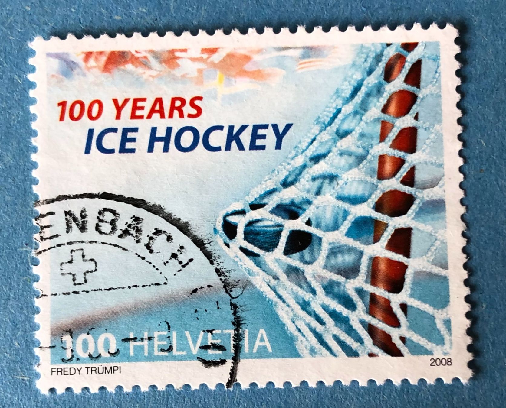 Tutti i francobolli: Nr. 1266  Eishockey GESTEMPELT 2008   – Usato da Aarau venduto da Billa007