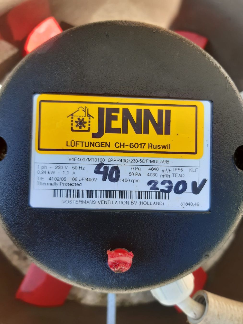 Ventilatoren: Jenni Ventilator 4/E 40 cm – Gebraucht aus Hergiswil LU von sunshine714 1