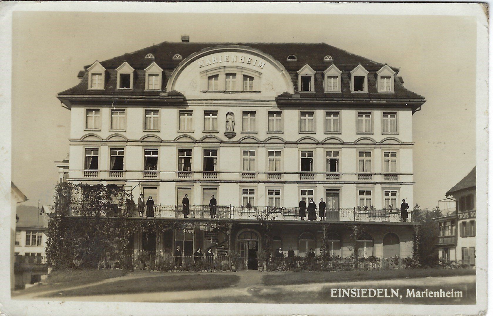 Ansichtskarten: Einsiedeln Marienheim – Gebraucht aus Einsiedeln von Akpo56