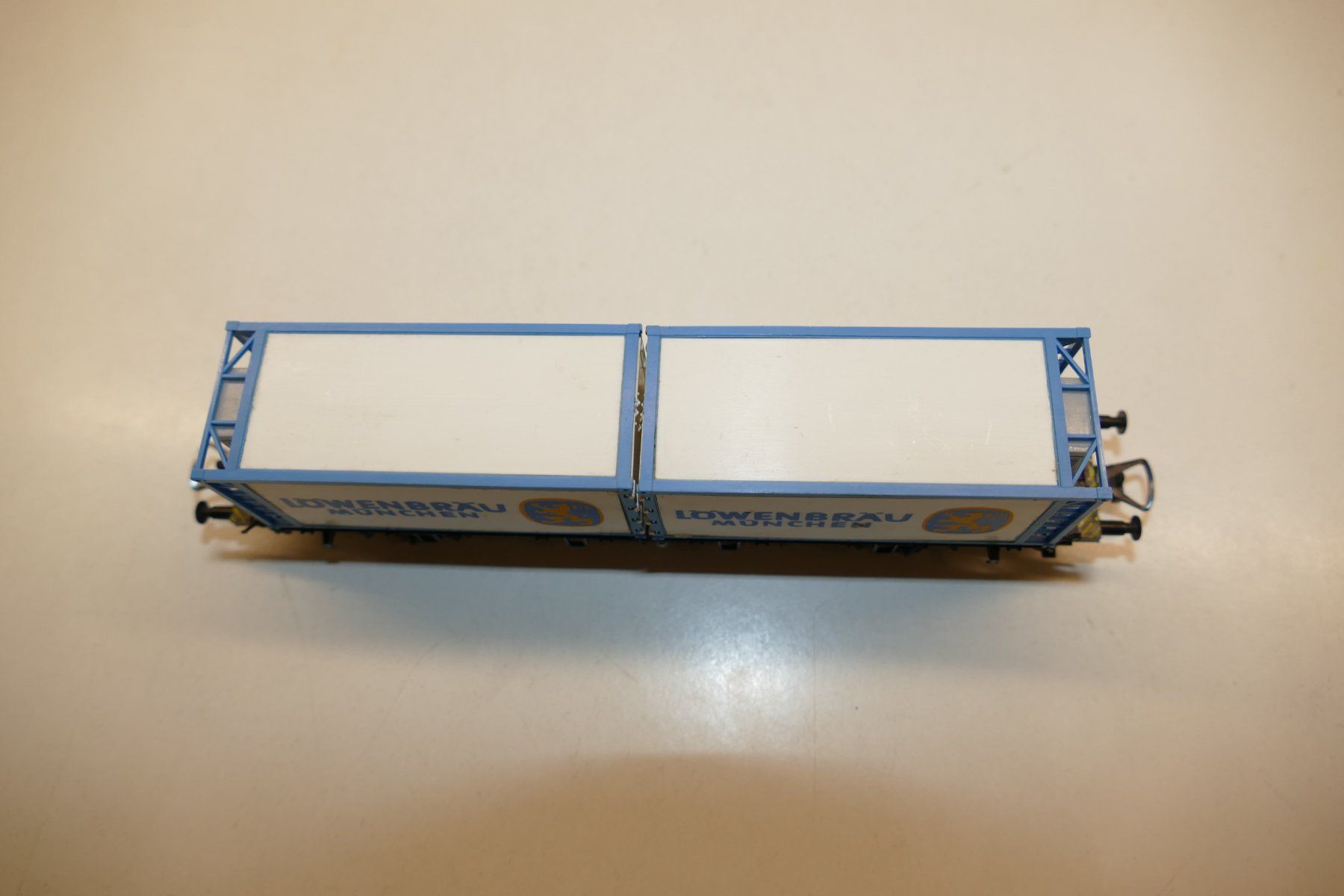 Modelleisenbahnen: Röwa H0: RIV Containerwagen Löwenbräu München – Neu (gemäss Beschreibung) aus Niederhasli von rail-duerst 4