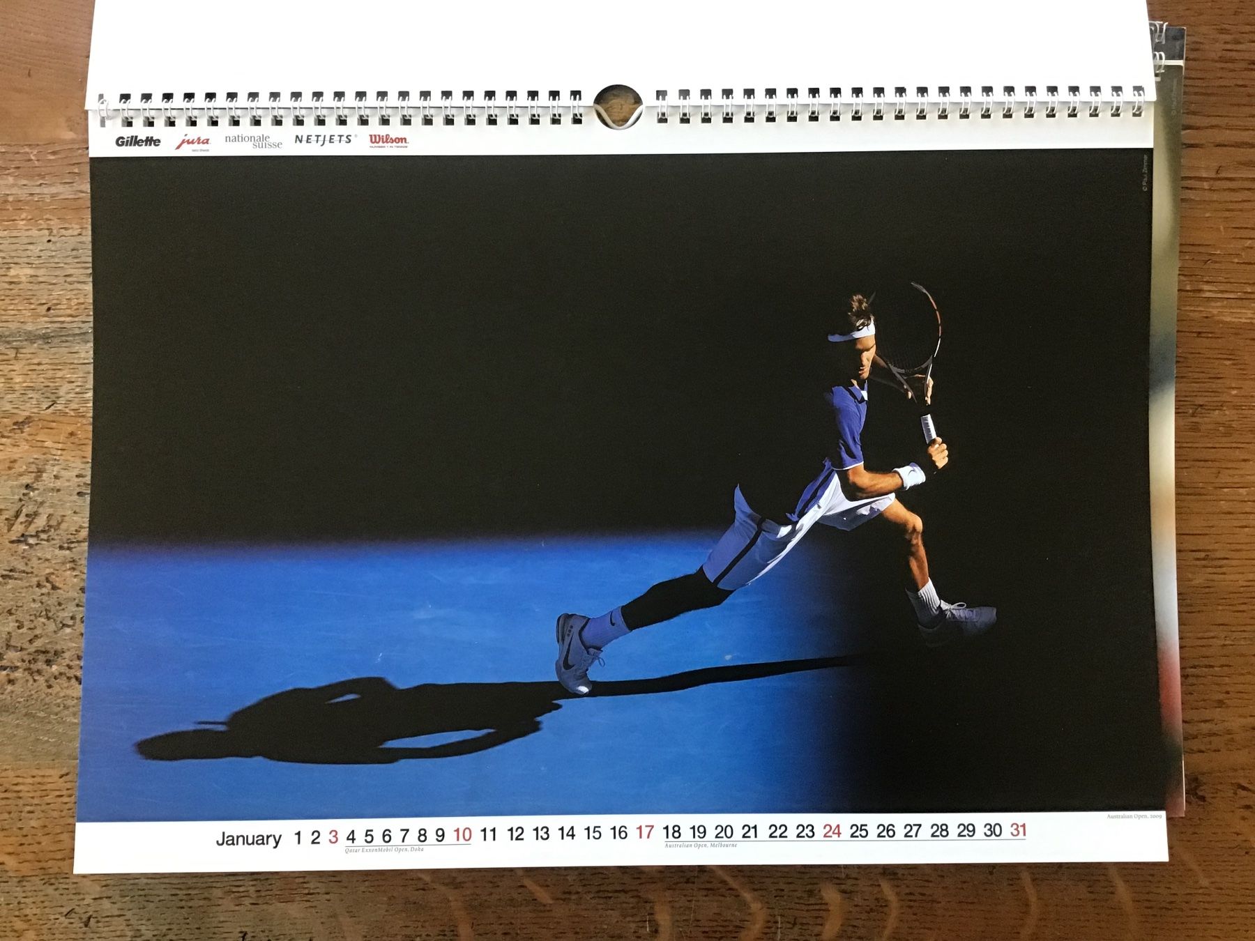 Kalender: Calendrier officiel Roger Federer 2010 – Gebraucht aus Fully von Ruby97 1