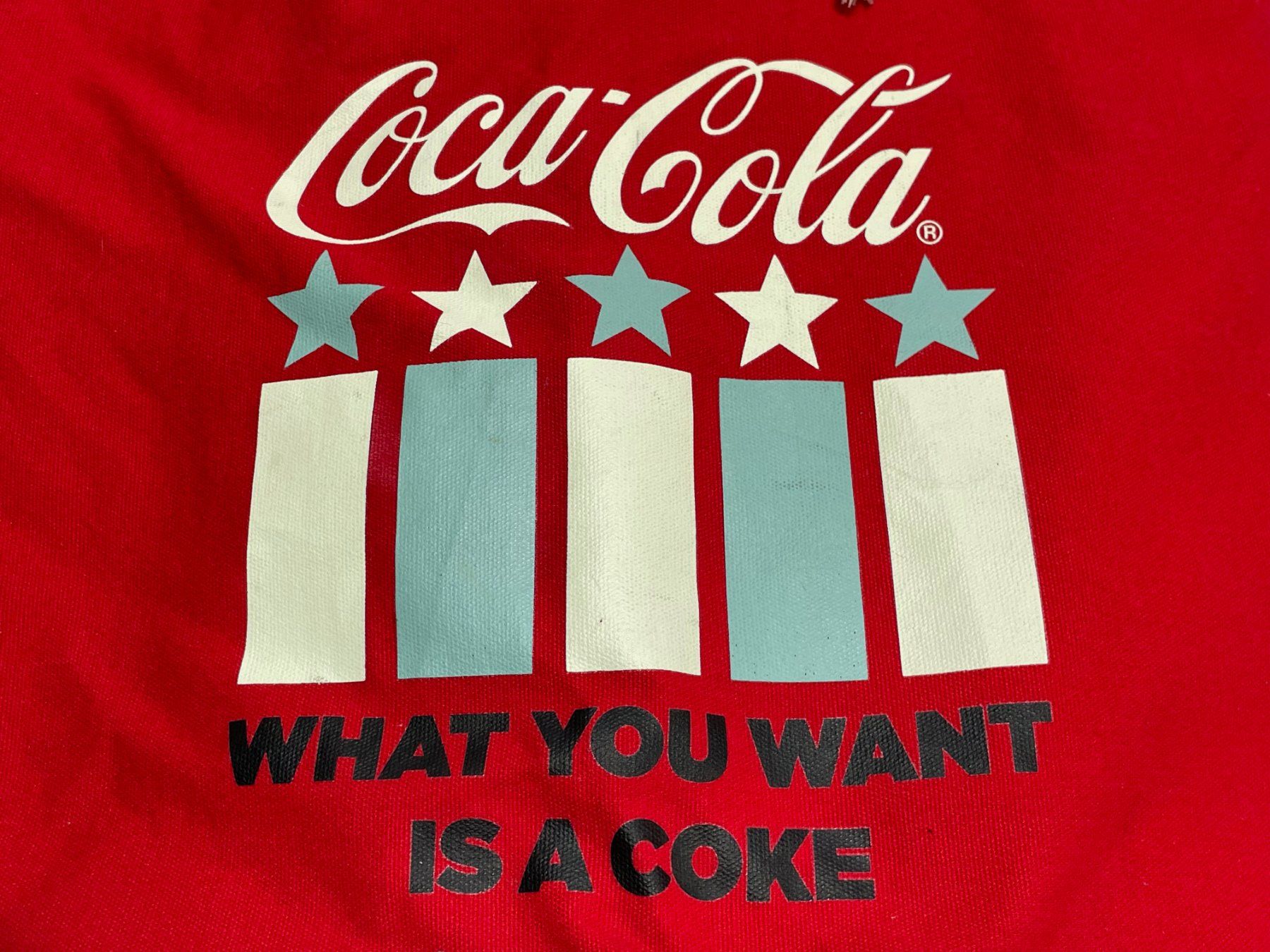 Coca-Cola Borse: Vintage 80s Coca-Cola Beach Bag – Usato da Zürich venduto da le_souk 1
