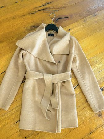 Damenmantel C&A beige Grösse 36-38Wolle Polyester neue