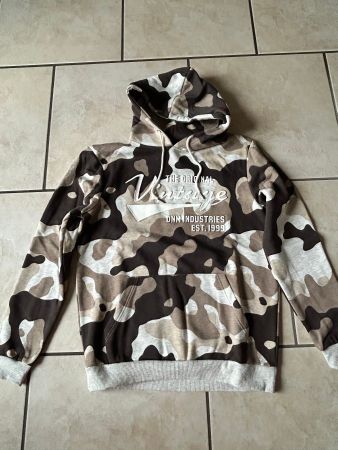 NEU - Sweat-Shirt, military braun, Kapuze, l'arm, Gr.170/176