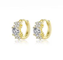 silber ohrring mit zirkonia