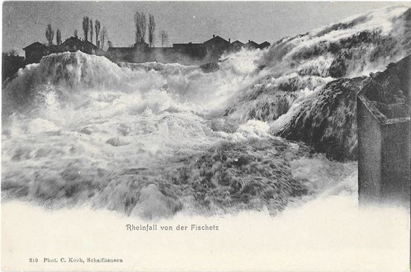 Cartoline postali: Rheinfall von der Fischetz – Usato da Olten venduto da clotaldi